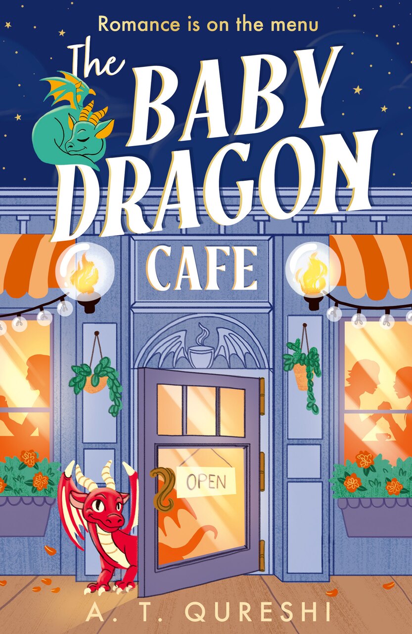 Omslag van The Baby Dragon Cafe van A.T. Qureshi