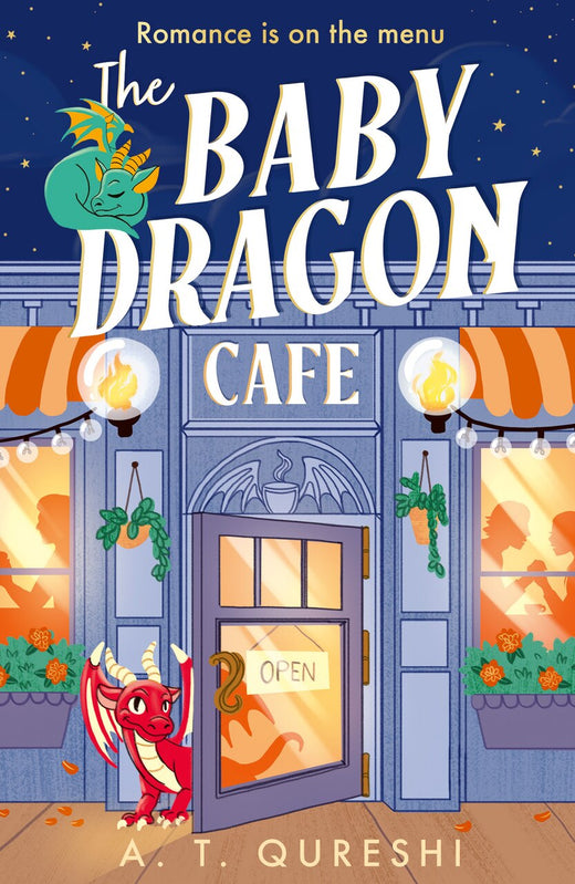 Omslag van The Baby Dragon Cafe van A.T. Qureshi