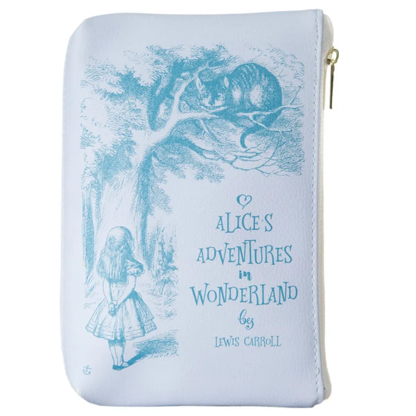 Alice in Wonderland purple Book Pouch