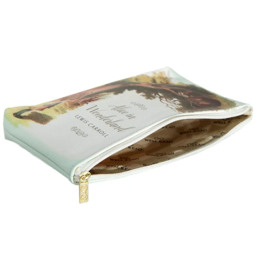 Alice in Wonderland Turquoise Book Pouch – boekenetui van Tea & Tales
