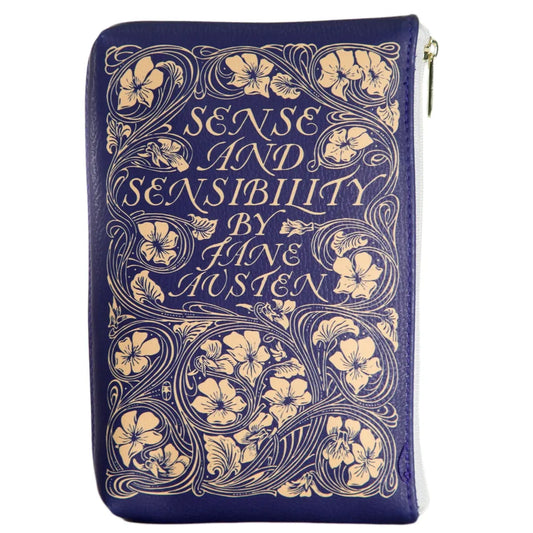 Sense and Sensibility blue Book Pouch – boekenetui van Tea & Tales