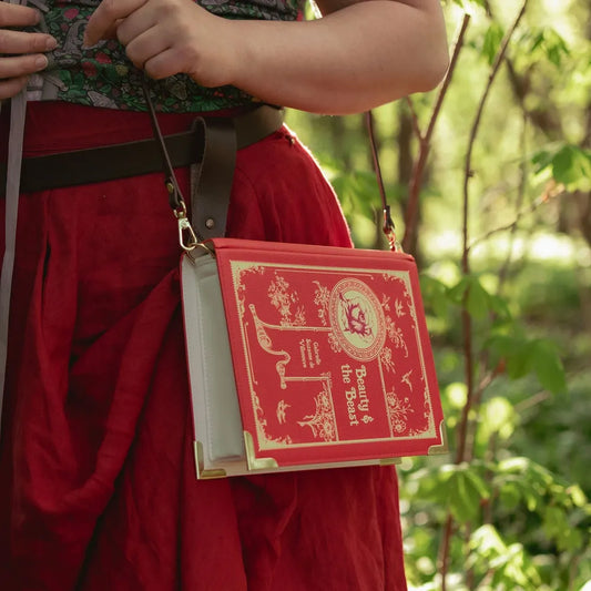The Beauty and The Beast Red Schoudertas (Groot) – boekentas van Tea & Tales