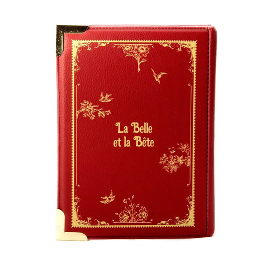 The Beauty and The Beast Red Schoudertas (Groot) – boekentas van Tea & Tales