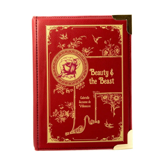 The Beauty and The Beast Red Schoudertas (Groot) – boekentas van Tea & Tales