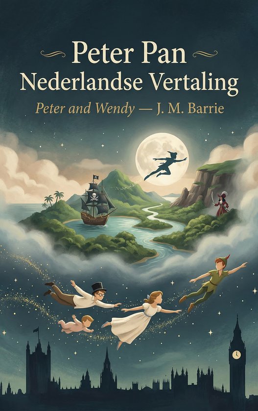 Omslag van Peter Pan (Nederlandse vertaling) van J.M. Barrie