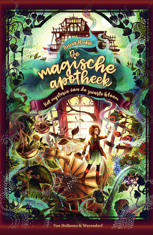 Omslag van Het mysterie van de zwarte bloem van Anna Ruhe, hardcover