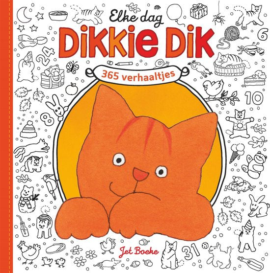 Omslag van Elke dag Dikkie Dik van Jet Boeke, hardcover