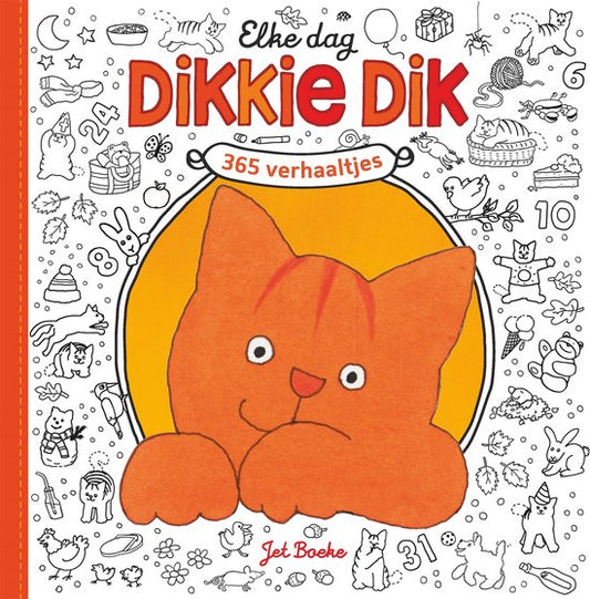Omslag van Elke dag Dikkie Dik van Jet Boeke, hardcover