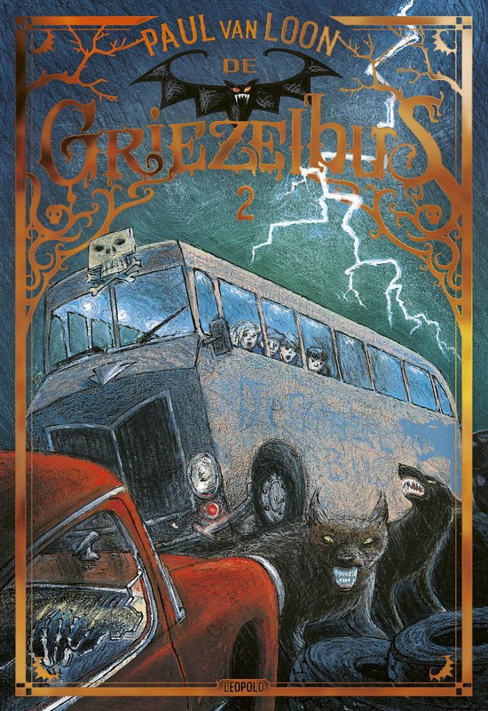 Omslag van De Griezelbus van Paul van Loon, hardcover