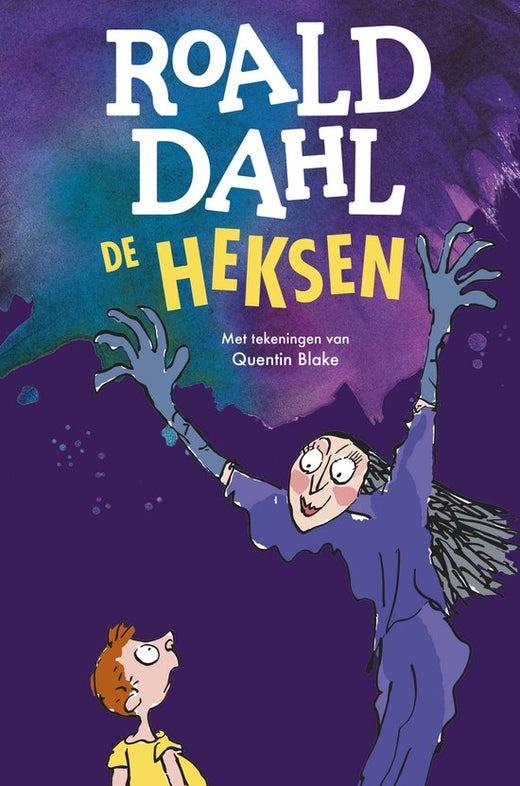 Omslag van De heksen van Roald Dahl, hardcover