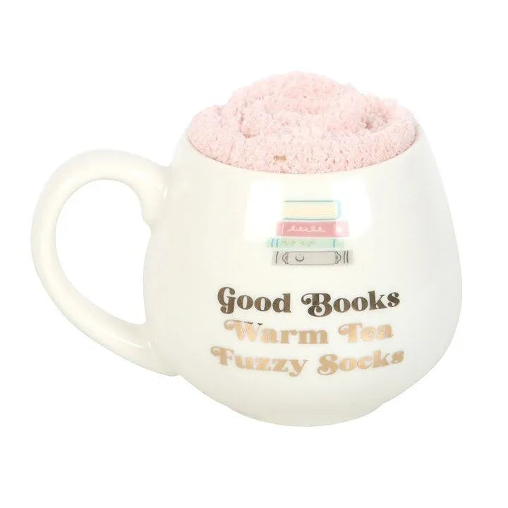 Good Books & Fuzzy Socks Mok – mok van Tea & Tales