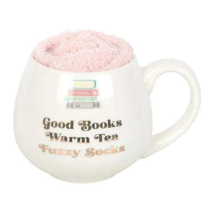 Good Books & Fuzzy Socks Mok – mok van Tea & Tales