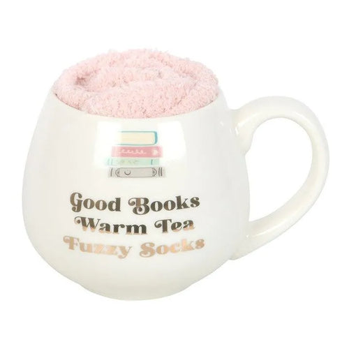 Good Books & Fuzzy Socks Mok – mok van Tea & Tales