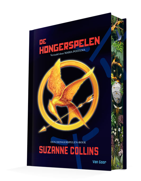 Omslag van De Hongerspelen van Suzanne Collins