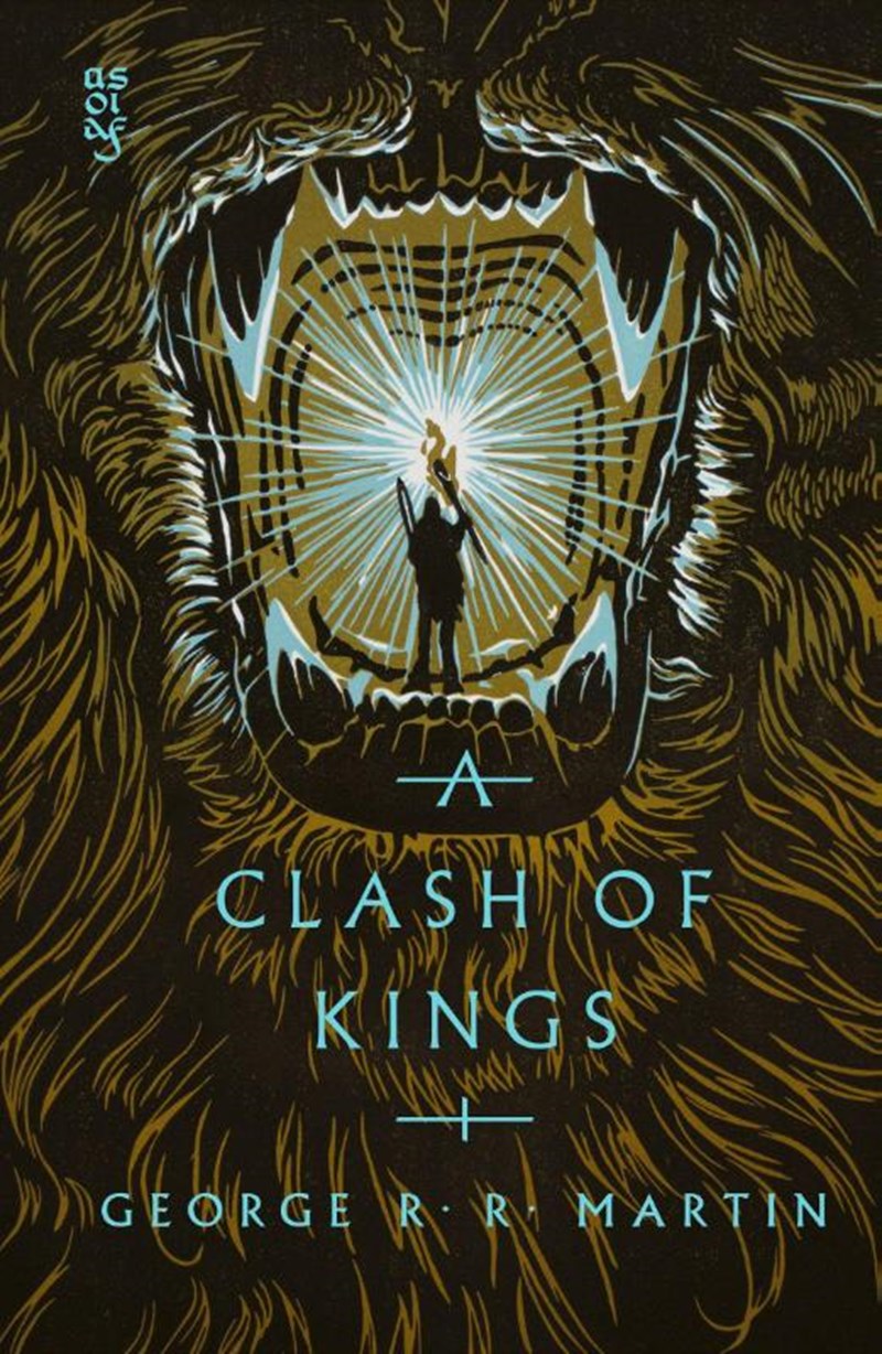 Omslag van A Clash of Kings van George R.R. Martin, speciale editie in hardcover