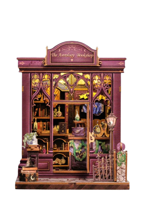 Cutebee The Astrology Bookshop book nook, houten DIY bouwpakket voor je boekenkast