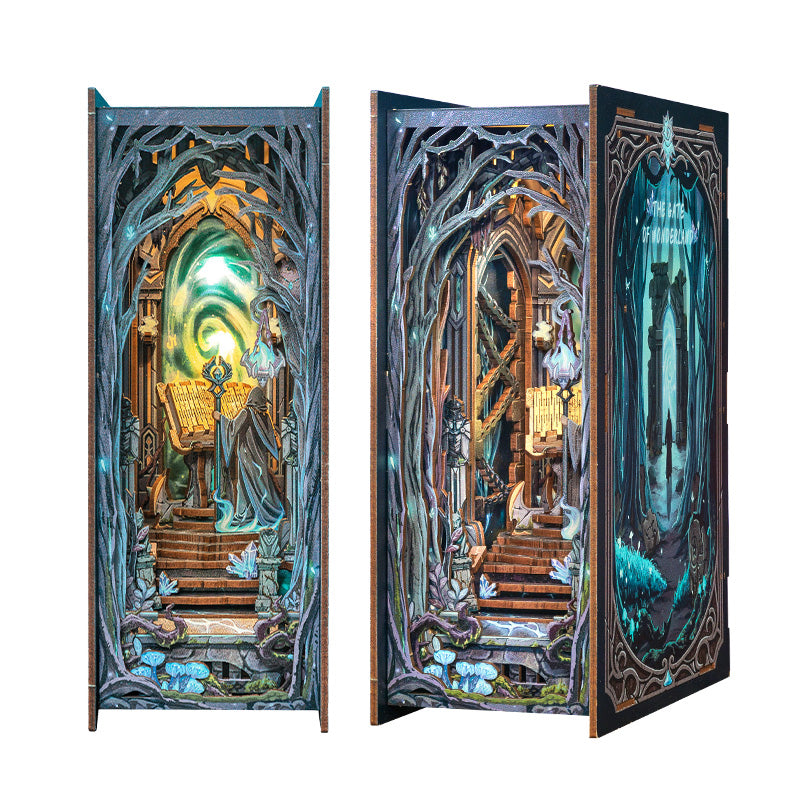 Cutebee The Gate of Wonderland book nook, houten DIY bouwpakket voor je boekenkast
