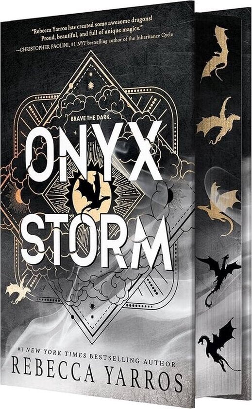 Boekcover van Empyrean- Onyx Storm – Rebecca Yarros