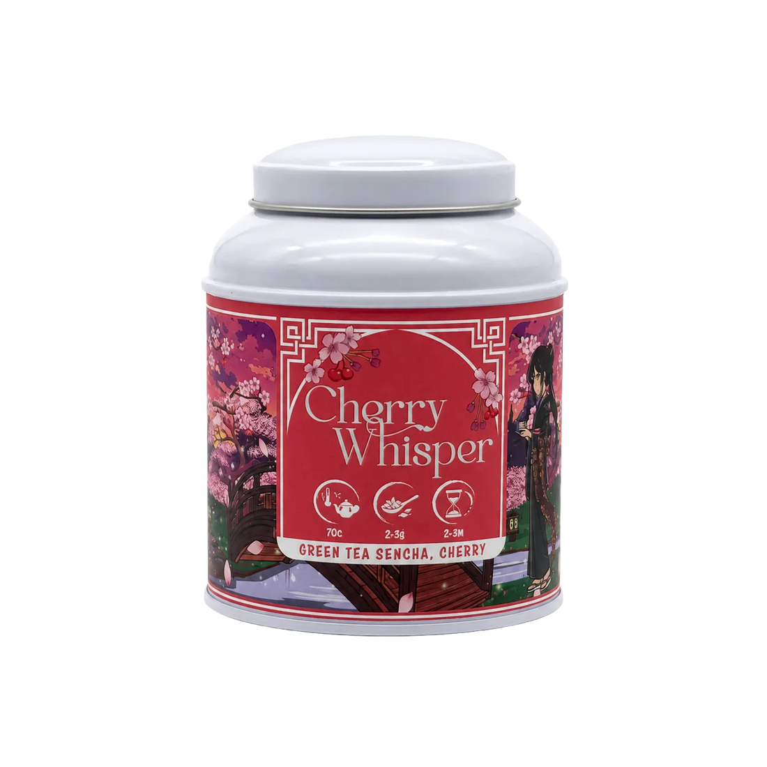 Cherry Whisper 85g, losse thee van Tea & Tales
