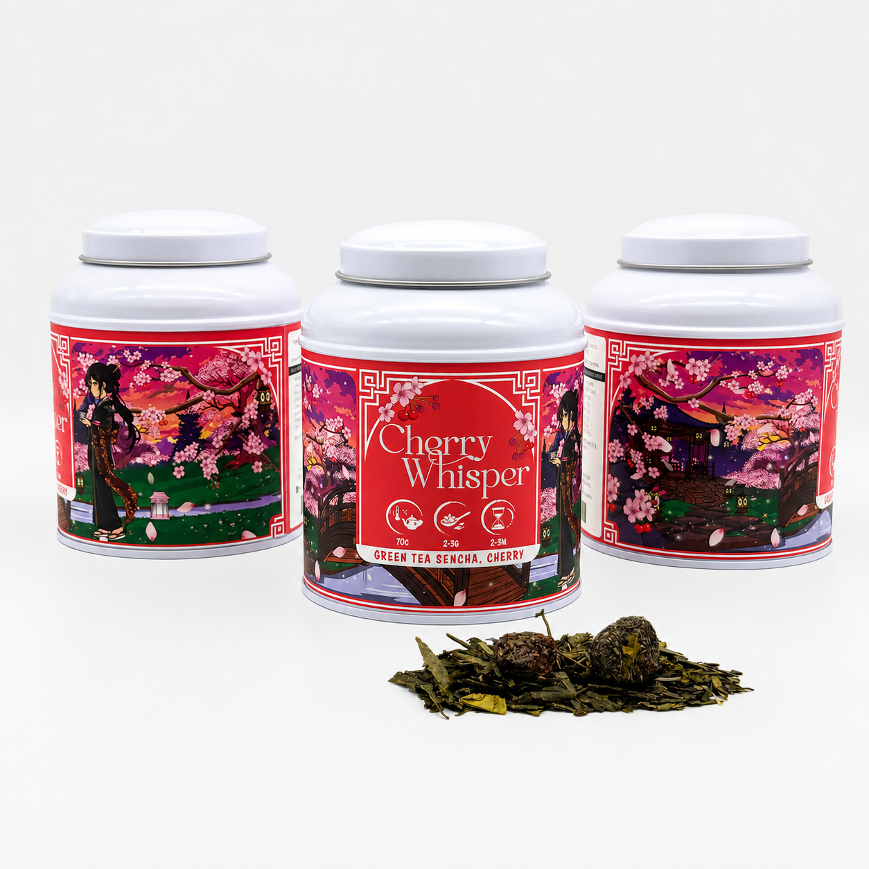 Cherry Whisper 85g – losse thee van Tea & Tales