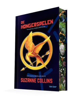 Omslag van De Hongerspelen van Suzanne Collins