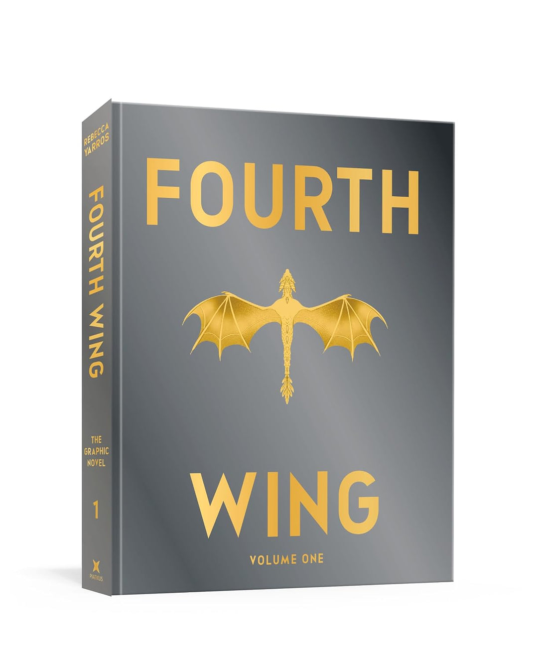 Fourth Wing: The Graphic Novel, Volume One, omslag met gouden draak