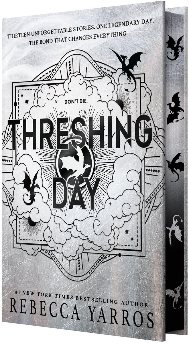 Omslag van Threshing Day van Rebecca Yarros, US Limited Deluxe Edition met sprayed edges