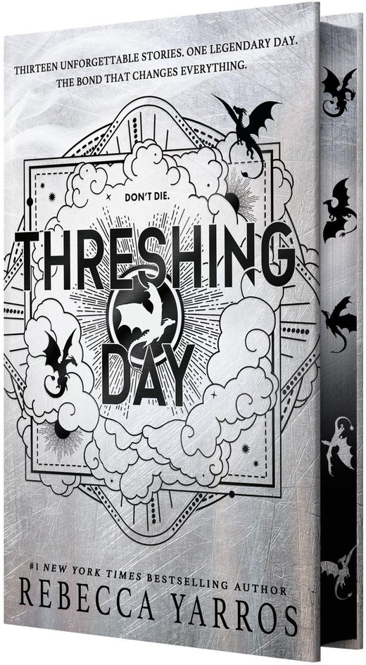 Omslag van Threshing Day van Rebecca Yarros, US Limited Deluxe Edition met sprayed edges